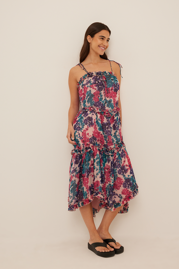 NA-KD Boho Midiklänning - Flower