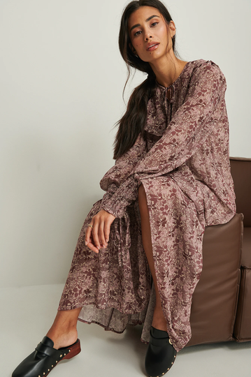 NA-KD Boho Skir maxiklänning - Flower