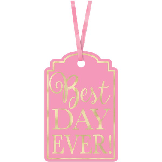 Tags - Best Day Ever - Rosa/Guld