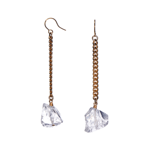 Örhängen keep me hanging quartz guld