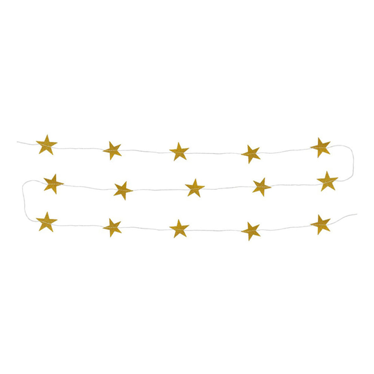 Stjärngirlang Guld/Glitter