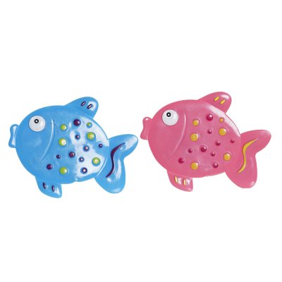 Badrumsmatta DKD Home Decor Blå Rosa PVC (2 pcs) (13 x 1 x 10.5 cm)