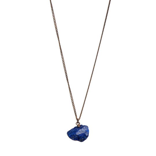 Halsband the raw one lapis lazuli guld