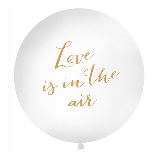 Jätteballong Love Is In The Air Guld