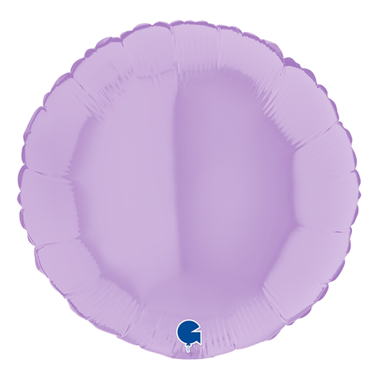Folieballong Rund Pastell-Lila Matt - 45 cm
