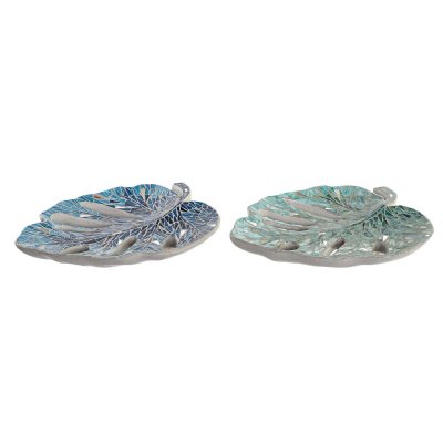 Bordsdekoration DKD Home Decor Glas Harts (43 x 36 x 9 cm) (2 antal)