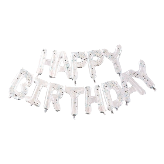 Ballonggirlang Happy Birthday Klar Konfetti