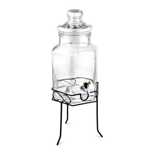 Glasdispenser med Ställ - Hexagonal