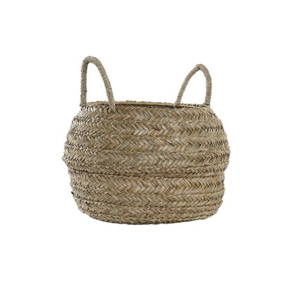 Dekorativ korg DKD Home Decor Naturell Sjögräs Boho (40 x 40 x 30 cm)
