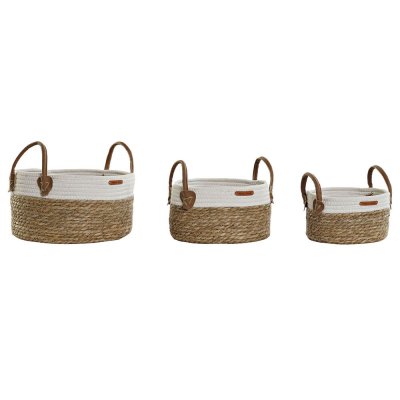 Korg - set DKD Home Decor Bomull Fibrer Boho (3 pcs)