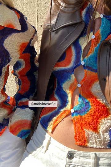 NA-KD Trend Topp med struktur - Multicolor
