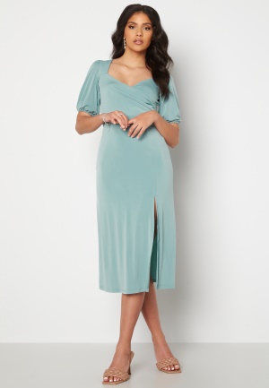 Chiara Forthi Giulia Puff Sleeve Dress Dusty green 36