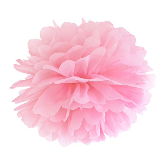 Pom Pom Ljusrosa Hängande Dekoration - 35 cm