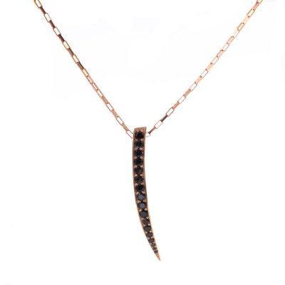 Damhalsband Sif Jakobs P1012-BK-RG (25 cm)