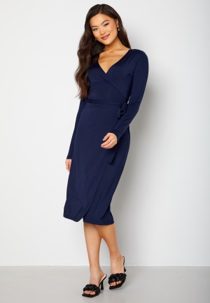BUBBLEROOM Naomi midi dress Navy S
