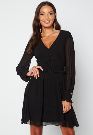 Chiara Forthi Sue Ruffle Dress Black 34