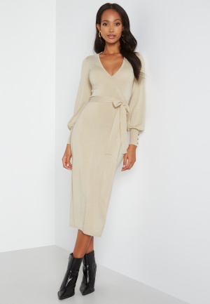 Chiara Forthi Sienna wrap dress Cream L