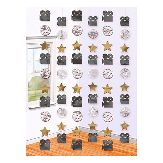 Hollywood Hängande Dekoration - 6-pack