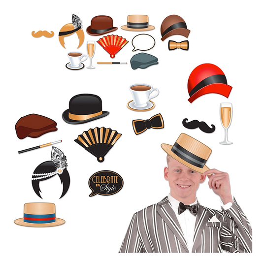 20-talet Foto Props - 12-pack