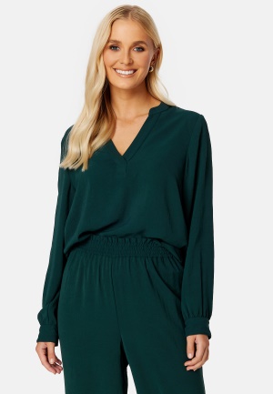 BUBBLEROOM Matilde ls blouse Dark green L
