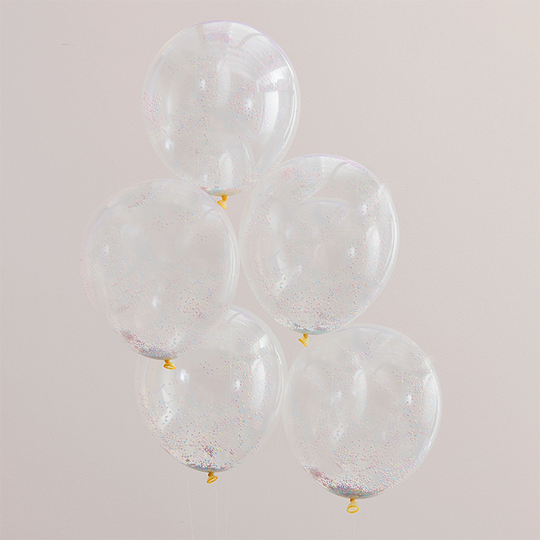 Konfettiballonger - Pärlor - Pastell