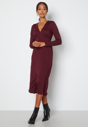 Happy Holly Vera dress Dark wine-red 48/50