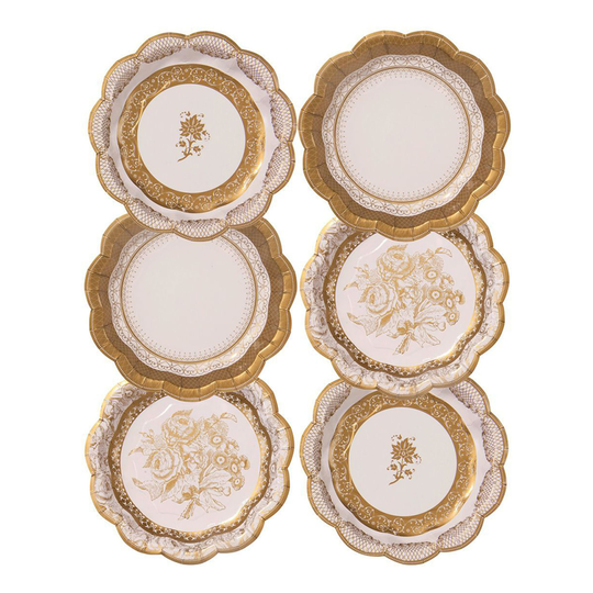 Bordsassietter Party Porslin - 12-pack