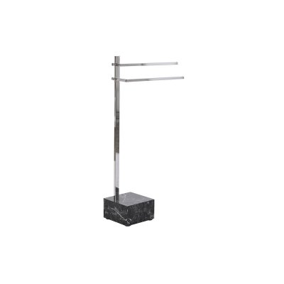 Handdukshängare golvmodell DKD Home Decor Silvrig MDF Stål (45 x 21 x 80 cm)
