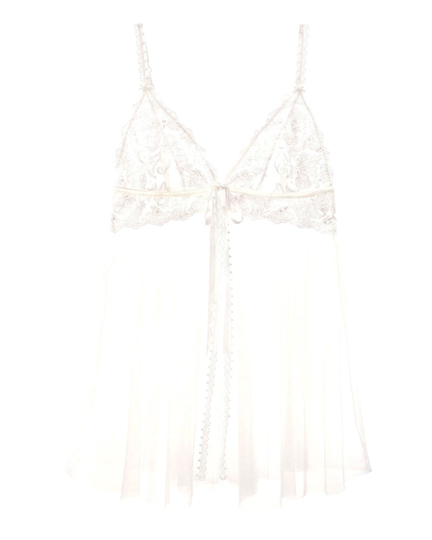 Nattplagg babydoll vit