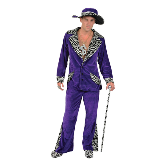Pimp Lila Maskeraddräkt - Small