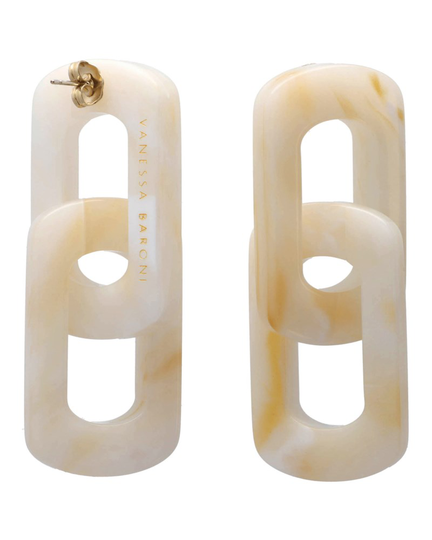Örhängen edge double pearl marble