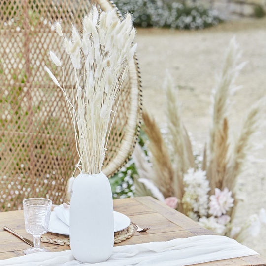 Torkat gräs - Bunny Tails - Natural White