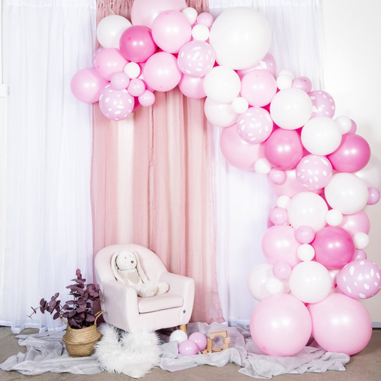 Ballongbåge - 5m - Babyrosa