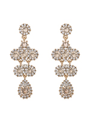 LILY AND ROSE Miss Kate Earrings Champagne/gold One size