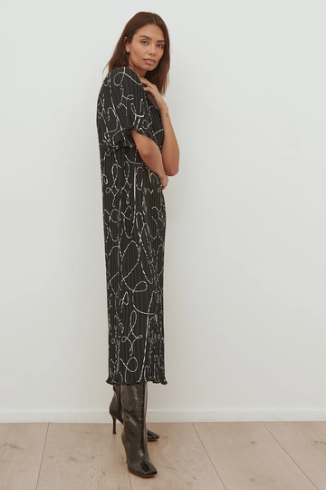 Handpicked x NA-KD Maxiklänning - Black