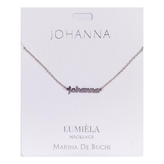 Namnhalsband Silver - Johanna