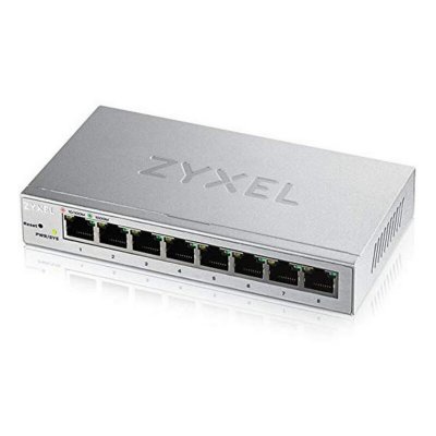 Skrivbords omkopplare ZyXEL GS1200-8-EU0101F 16 Gbps LAN RJ45 x 8 Metallic