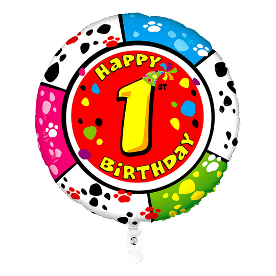 Folieballong Happy Birthday - Siffra 1
