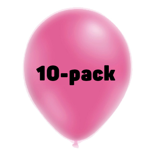 Ballonger Neonrosa - 10-pack