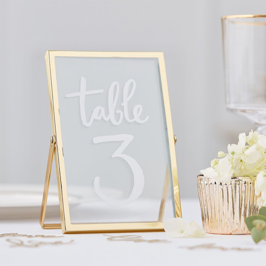 Stående ram - Gold wedding
