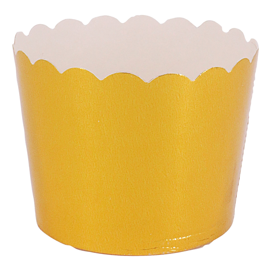 Muffinsformar / Snacksbägare Guld - 24-pack
