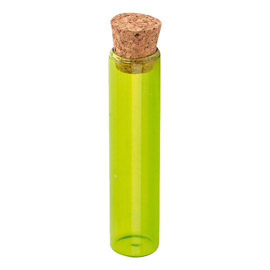 Färgrör med Kork - Grön