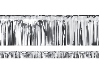Kort draperi - Metallic - Silver