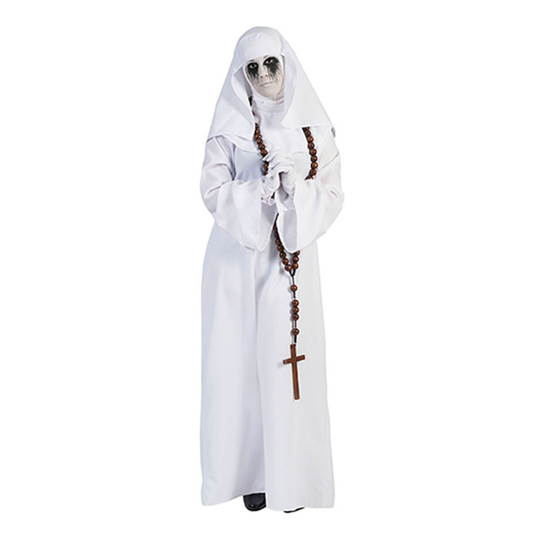 Spöknunna Vit Maskeraddräkt - Small