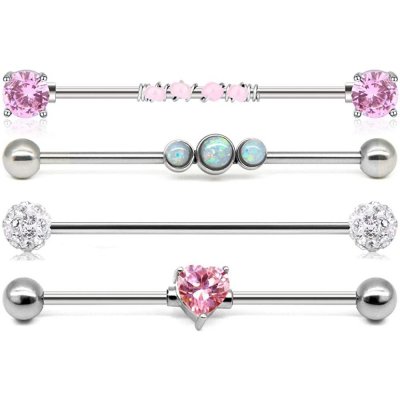 Enpunktspiercing LA528-IND-6 (38 mm) (Renoverade D)