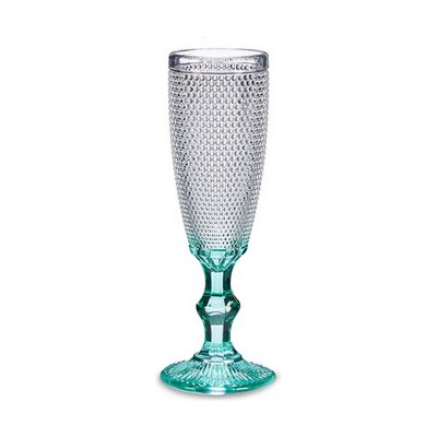 Champagneglas Turkos Poäng Glas 6 antal (185 ml)