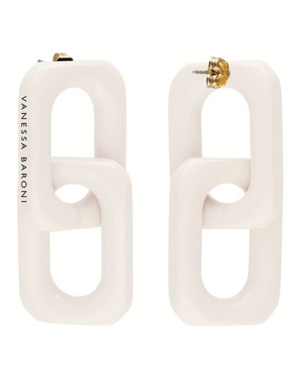 Örhängen squared double offwhite
