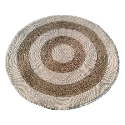 Matta DKD Home Decor Naturell Beige Boho (150 x 150 x 1 cm)