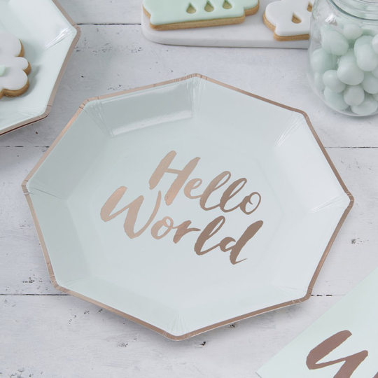 Papptallrikar - Hello World