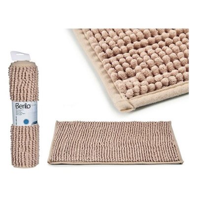 Badrumsmatta Polyester Slirsäker (40 x 2 x 60 cm) (Färg: Vit)